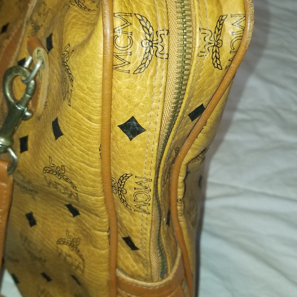 VINTAGE  MCM luggage  laptop carry on detachable strql bag - Picture 12 of 16